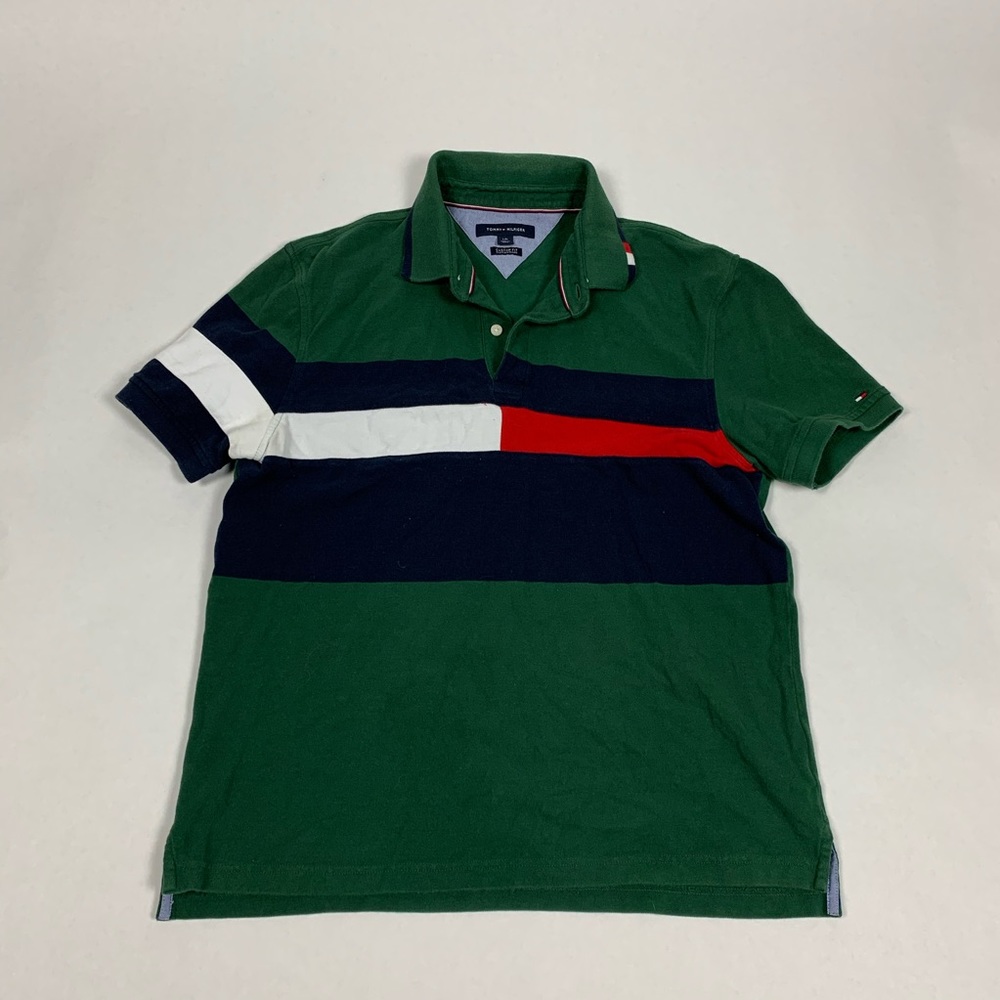 Tommy Hilfiger Green Polo Shirt L